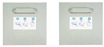 Wandbreite - Kit de fijación autoadhesivo para espejo - 2 soportes - 100 x 100 mm