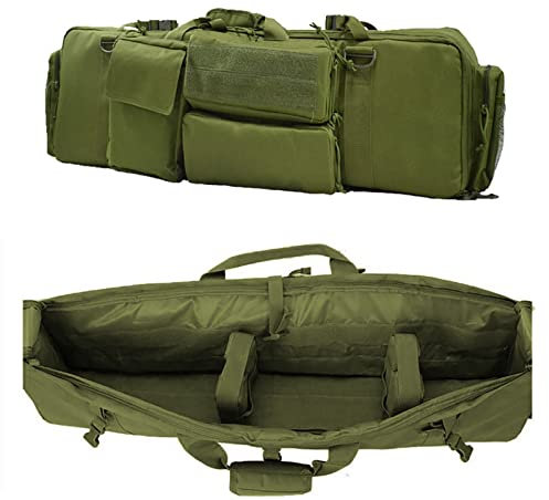 Waffenkoffer Taktischer Doppelgewehrkoffer, Doppelt gepolsterter Gewehrtaschen-Rucksack, Gepolsterte Gewehrkoffer,Outdoor-Camping-Schrotflintentasche Genügend Stauraum for Storage