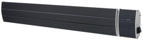 Sined Heat Black 1500 Wifi Panneau Radiant Ceramique Infrarouge 1500w Noir Pas Demission De Lumiere Element Chauffant En Aluminium Extrude Revêtement Ceramique Telecommande Ip65