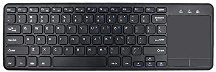 Inalámbrico, Teclado de Ordenador con Touchpad, Operación Inalámbrica de hasta 10 Metros, Teclado para Juegos, Computadora, Portátil, Negro, USB, HDWR typerCLAW-BC130