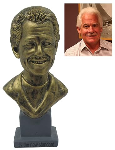 Justyling Custom Bust Statue | Personalized Bronze Colored Head | Fully Customized Bust Statue by Resin | Best Gifts for Anniversary, Birthday, Christmas etc.