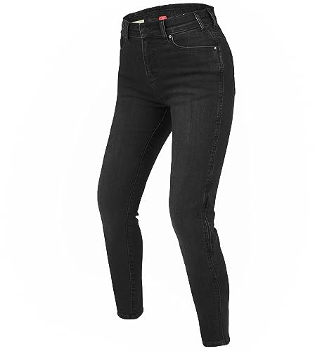 REBELHORN Classic III Lady MotorradJeans Damen | Aramidfaser Futter | SAS-TEC Knie und Hüftprotektoren | Slim Fit