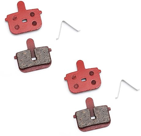 Brake Pads Compatible with Kugoo G Booster Electric Scooter Rectangular Hollow Brake Calipers Semi Metal Cycling Parts 1 Pair (Color : 2 Pair semi Metal)