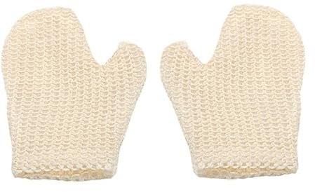 POPETPOP 2stücke Sisal Peeling Duschhandschuhe Für Körperpeeling Und Rückenreinigung Waschhandschuhe Zum Entfernen Von Abgestorbenen Hautzellen Bade-entlaubungshandschuhe Für Gesicht Und