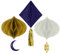 Folat B.V.- Folat 24892 Juego Bolas de Panal Mubarak-3 Piezas-Ramadán Decoración con Clásico Estrellas Luna Fitr y Eid Al Adha, Multicolor