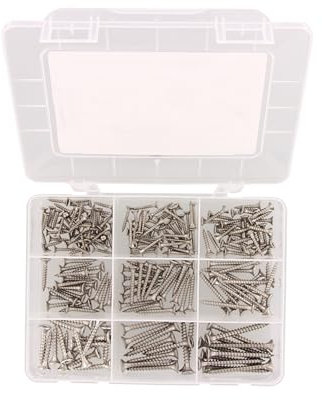 Seewasserbestänige Verbindungen im Sortimentkasten (Spanplattenschrauben Senkkopf TX)