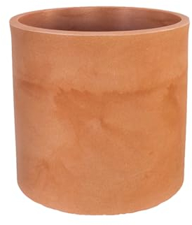 newgarden Fioriera decorativa rotonda ortensie per interni ed esterni. Altamente resistente ai raggi UV. Grande fioriera per fiori e piante realizzata in polietilene in Spagna. (40 cm, Terracotta)