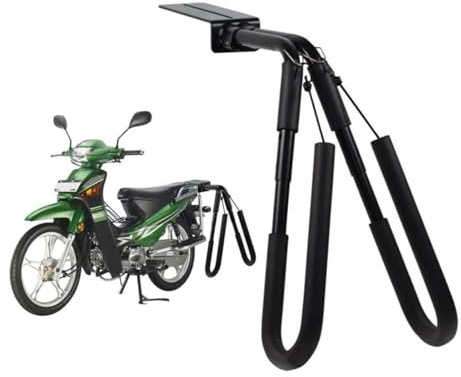Aluminum Alloy Surfboard Bike Rack, Adjustable Angle Anti Slip Motorbike Stand with Portable Design, Suitable for Surfing, Skiing, Windsurfing (Cuifatizx4b2ngk3s-11)