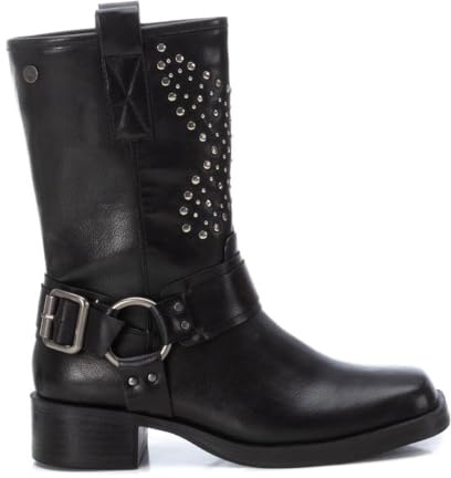 XTI - Botín Mujer Negro - Calzado Cómodo y Versátil - Moda casual - Modelo 14299903 (Talla 40)