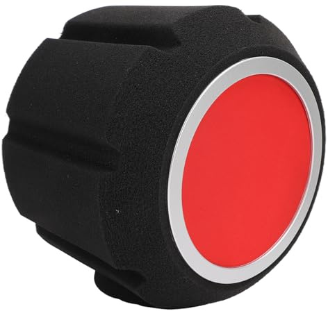 Microphone Acoustic Filter, Microphone Windshield Insulation 5-Sided Sealed Microphone Insulation Screen for 45-60Mm Studio Microphones