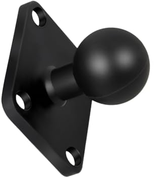 Base de Montage à Rotule de 1 Pouce, Support de Montage de Boule en Aluminium, Adaptateur à Rotule RAM de 1 avec Base Carrée, Adaptateur de Base à Tête Sphérique pour Velo Moto, Ball Head Adapter