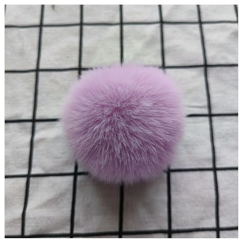 BrightGlow 20 pompon in pelliccia sintetica con bommel in pelo di coniglio, pompon morbidi per il fai da te, pompon in pelliccia sintetica, palline di peluche soffici per lavori manuali, pompon per