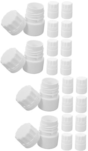 Baluue 20stücke Leere Kunststoffmedikamentenflaschen Praktische Nachfüllbare Aufbewahrungsbehälter Für Tabletten Für Reisen Und Alltag Um Medikamente Sicher Zu Lagern
