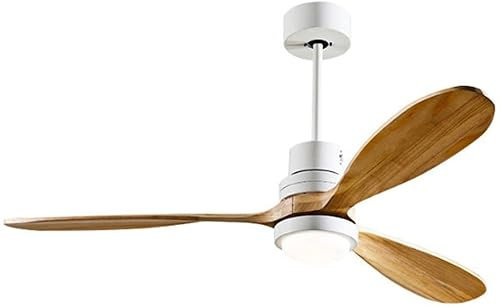 Ventilatore Da Soffitto Con Luce Per Soggiorno Ventilatore Da Soffitto In Legno Con Illuminazione, Ventilatore A Soffitto Con Telecomando, Luce A LED, Plafoniera Moderna A LED, Camera Da Letto Ristora