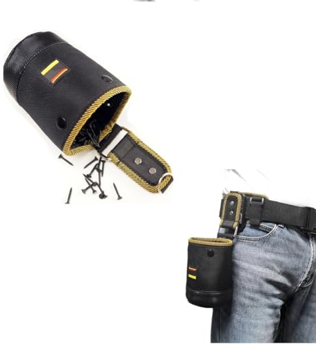 Ainiupi Tool Pouch Nails Screws Bag with Belt Clip, Organizer Tool Pouch, Garden Tool Belt, Utility Tool Pouch Unisex