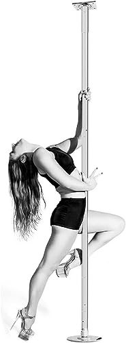 Pole Dance Professionelle Pole Dance Pole Dance für den Club der Wohnung des Schlafzimmers zu Hause, Stripper-Polohemd mit Zubehör für Deckenmontage und Verlängerung, kann Drähte halten