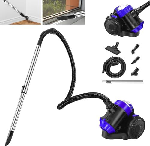 VickyHome 1200 Watt Beutelloser Staubsauger mit 4M Kabel, Staubsauger Tierhaare Bodenstaubsauger Hochleistungsfilter 17KPA Starke Saugleistung, 1.5L Staubbehälter, HEPA-Filter