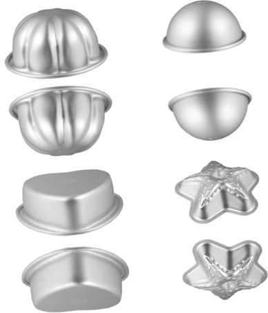 ARTIBETTER 4satz Badebombenformen Aus Aluminiumlegierung Mit Haushalt Cupcake Formen Für Backen Und Modellierung Von Käse Mousse Kuchen