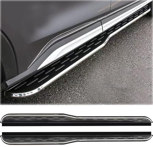 2 pezzi Pedana laterale per Mercedes Benz GLB X247 2020-2026 Barra anti-schianto SUV Pedale Nero Accessori (con Staffe)
