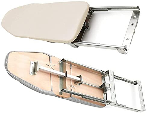 Planche à Repasser rétractable et Pliable, rotative à 180°, pour Placard, extractible et rangeable dans Une Armoire, idéale pour la Maison ou l'appartement.