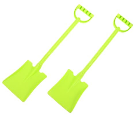 Genérico 2 Piezas Pala de Arena para Palas para cavar Pala de jardinería Palas de Juguete de Playa Palas de Playa para Palas de siembra Pala de Nieve el plastico Verde Claro