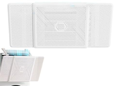 Air Conditioner Deflector, Adjustable Standing Air Deflector, Anti-Direct Blowing AC Air Deflector, Telescopic Outlet Shield, Easy Install, Size 47-58cm