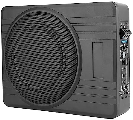 Acouto 10 Pulgadas de 800W Delgada bajo Ajuste para el Subwoofer Transparente de Audio de Audio Autentosa en un Altavoz para el de para Automóviles de 12V, para los Amantes de la Modificación de