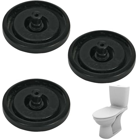Ersatz-Set für Toilettenfüllventil, Universal-Ersatz-Kugelhahn-Unterlegscheiben, WC-Spülkasten-Membran-Unterlegscheibe, Standard-WC-Spülkasten-Dichtung, Ersatz-Set für Schwimmerventil, 3 Stück