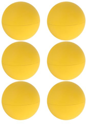 BUGUUYO 6 Palle da Mano Rimbalzanti in Gomma ad Alta Elasticità Set per Allenamento Squash e Racquetball Palline da Gioco per da Interno e Esterno Migliorano Riflessi e Coordinazione
