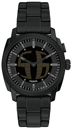 Fossil Men's Machine Big Tic Black Stainless Steel Watch (Model: FS6156)