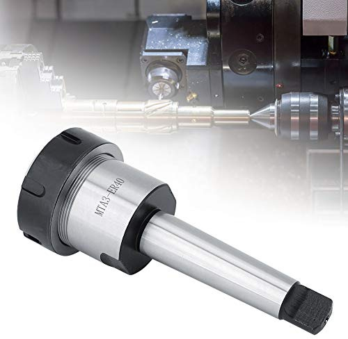 FTVOGUE FTVOGUE Portabrocas Cónico Morse, Portabrocas ER40UM de Acero Al Carbono para Tornos de Fresado de Perforación con Rango de Sujeción de 3-26mm, Vástago Cónico MT3
