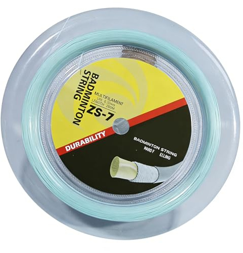 ZBIianxer Cuerda de Nailon de Entrenamiento con Alambre de Raqueta de Elasticidad de 200 m, Cuerda de bádminton para Entrenadores, Clubes y Jugadores frecuentes, Raquetas de bádminton