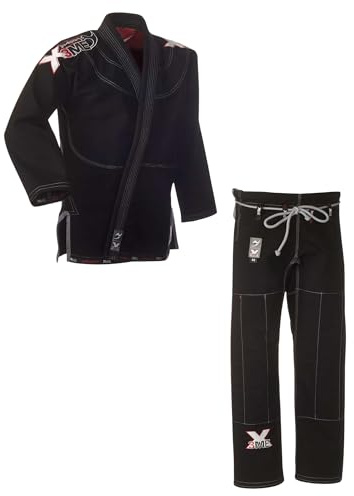 Ju-Sports BJJ Gi Herren EXTREME 2.0 schwarz- Topmoderner Brazilian Jujutsu Anzug flexibel & reißfest, 500g/qm Stoffgewicht, Herausragendes Tragegefühl