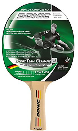Donic-Schildkröt Tischtennisschläger TT-Schläger Team Germany 400, Schulsportschläger, 713046, Mehrfarbig, M, 713046