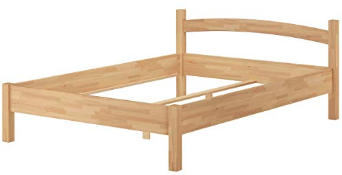 Erst-Holz®Massivholzbett Buche Natur 140x200 Doppelbett Bettgestell Holzbett französisches Bett 60.73-14 oR