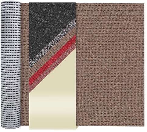 Primaflor - Ideen in Textil AKO Tapis Anti-Chute - Tapis sécurité - Tapis Antidérapant d´Extérieur - Tapis de Protection - Beige - 1,20x2,50m