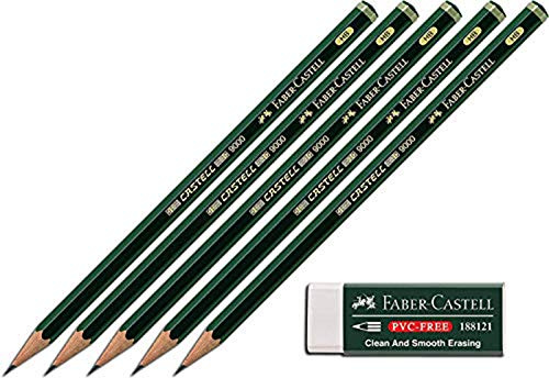 Faber-Castell 188121 - Radierer 7081 N PVC-Free, Kunststoff (Bleistifte HB + Radierer, weiß)