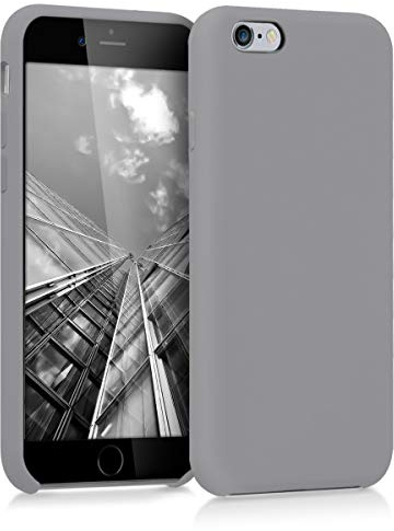 kwmobile Handyhülle für Apple iPhone 6 / 6S Hülle - Case Silikon - Kabelloses Laden - Schutzhülle Cover in Stone Dust