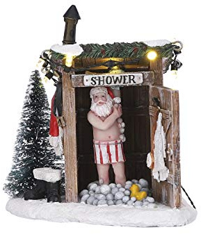 Luville - Naked Santa Akku betrieben - Weiß - Kunststoff - SCULPTURE - Figur - Weihnachtshäuser & Weihnachtsdörfer