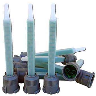 STC ® Mischerdüsen 1:1 Mischdüse Mischerspitzen Mixtülle Kunststoffkleber Mischertülle für 2K-Kleber, Statikmischer für 2 Komponenten Kleber passend für 25 g / 24 ml und 50 g / 50 ml (5 Stück)