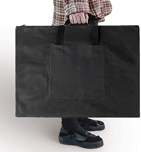 ITODA Sac pour Dessin Peinture Sketchpad avec Poignées A2 Portefeuille Art Case Portable Sac de Planche à Dessin Transport Etanche et Épaississez Sacoche de Bandoulière Artiste avec Zipper