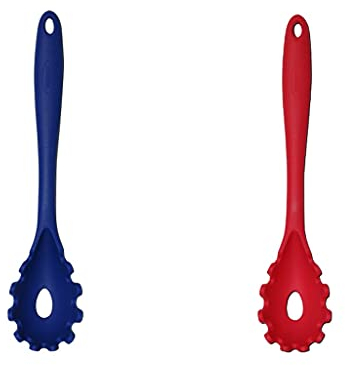 TOMYEUS Filtres à Mailles 2pcs Grade Nourriture Toutes Les Spaghettis Spaghetti et boulette Soupe Soupe Spaghetti Colandre Cuillère 10 Pouces Gadgets de Cuisine