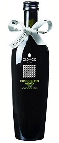 Ciomod | Liquore al cioccolato di Modica | 500 ml | 17% vol | Delizioso, ricco e denso | Creato da artigiani liquoristi a Modica, Sicilia | (Menta)