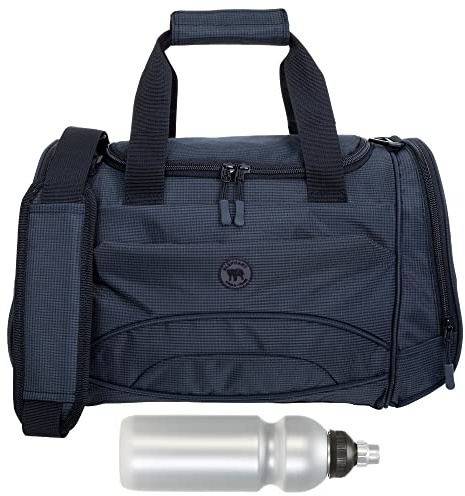 Sporttasche Elephant Color S Gym Bag 1292 Black + Trinkflasche | Tasche klein Damen Herren Jungen Mädchen Schulsport Tasche Sport Gym Fitness Arbeit 42 cm
