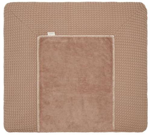 Koeka Wickelauflagenbezug - Spannbezug Für Wickelunterlage - Amsterdam - Waffelstoff Aus Baumwolle - Abwaschbar - Braun 75x85