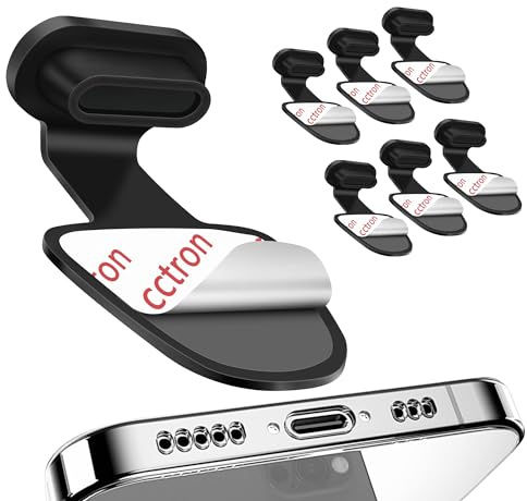 SWTYExt 6 stycken iPhone 15 Pro dammskydd USB C dammskydd silikon USB C skyddskåpa mobiltelefon laddningsuttag skydd USB C skydd dammskydd för typ C laddningskontakt pluggar tillbehör