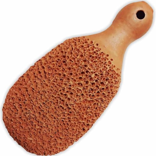 Footvital Pumice Stone for Feet, (2-Sided) Pure Terra-Cotta Pumice Stone | Natural Exfoliation | Artisan-Crafted for Smooth, Beautiful Feet