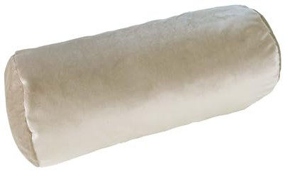Bookiepad Samt Nackenrolle, Komfortables Lese-Accessoire, Modernes Design (beige)
