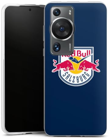 DeinDesign Silikon Hülle kompatibel mit Huawei P60 Pro Case transparent Handyhülle EC Red Bull Salzburg Offizielles Lizenzprodukt Eishockey