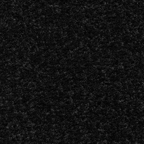 Tuda Carpets | Sprinter 5mm Pile Budget Carpet with Felt Backing, 8mm Total Height | Midnight Black (78) - 4m x 1.5m (13ft1 x 4ft11)